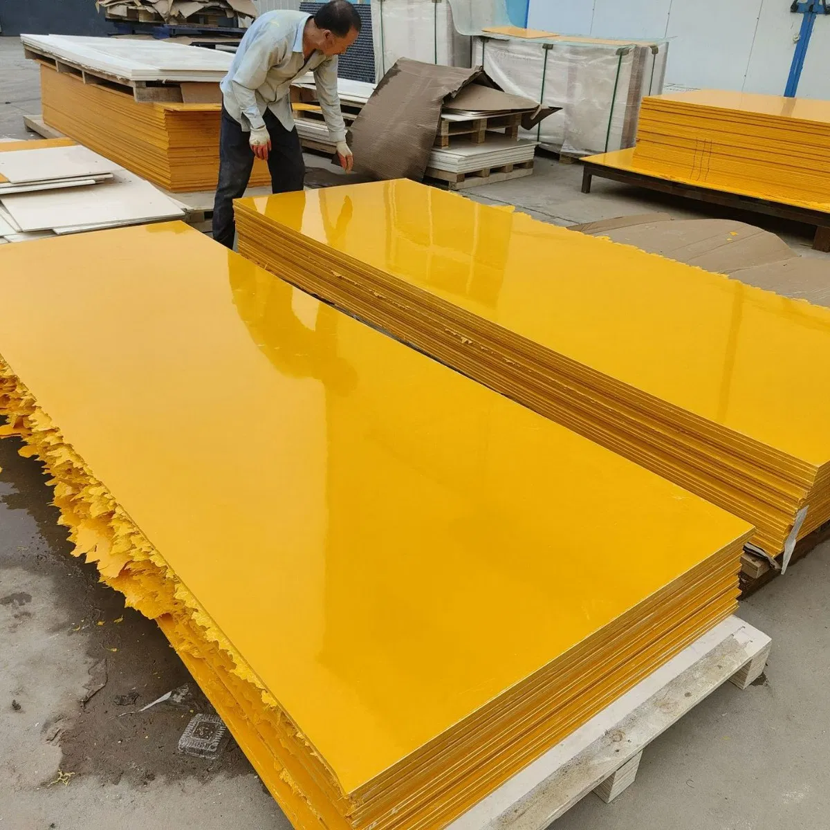 High Strength Fiberglass Sheets FRP for Indoor Waterproof Wall Decorations Welding Cutting Bending Construction