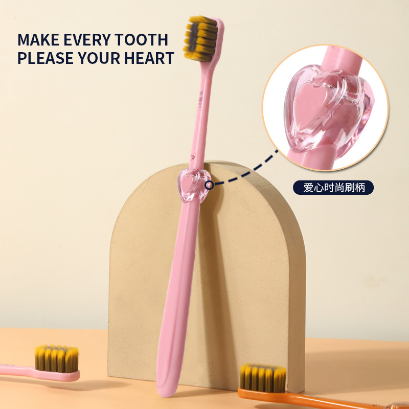 Business Gift Box Wide Head Toothbrush with Cap Soft Bristle Adult Toothbrush