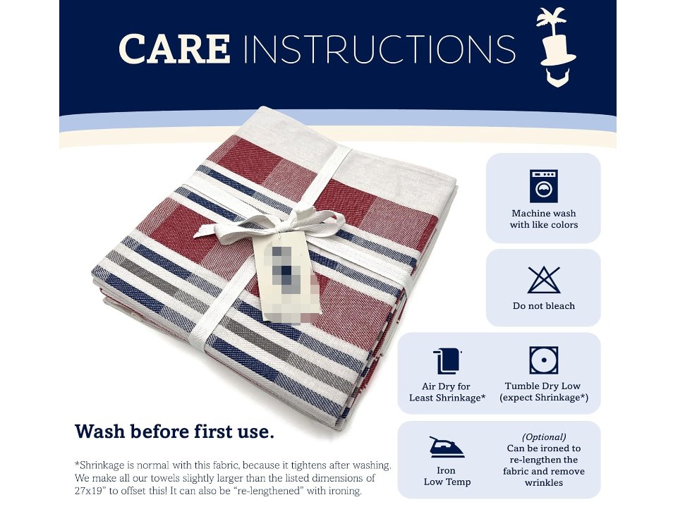 Super Absorbent Personalized Kitchen Towels with Custom Prints