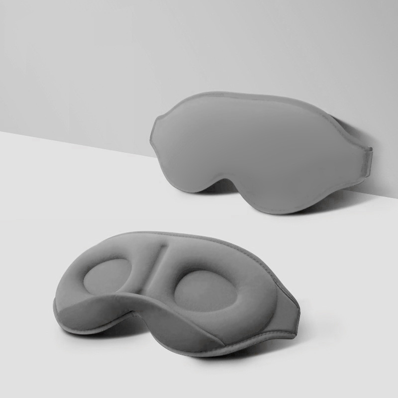 New Type with Zero Light Transmission 3D Three-Dimensional Noon Sleep Ice Silk for Women Steam Moisturization No Pressure on Eyes Slow Rebound Eye Mask