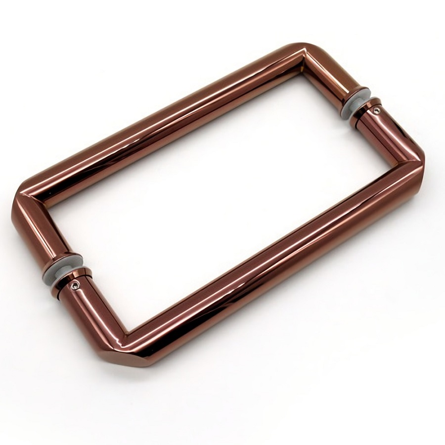 Everstrong Shower Door Handle Hardware Tempered Glass Shower Door Handle Bathroom Stainless Steel Double Side Push Pull Shower Glass Door Handles