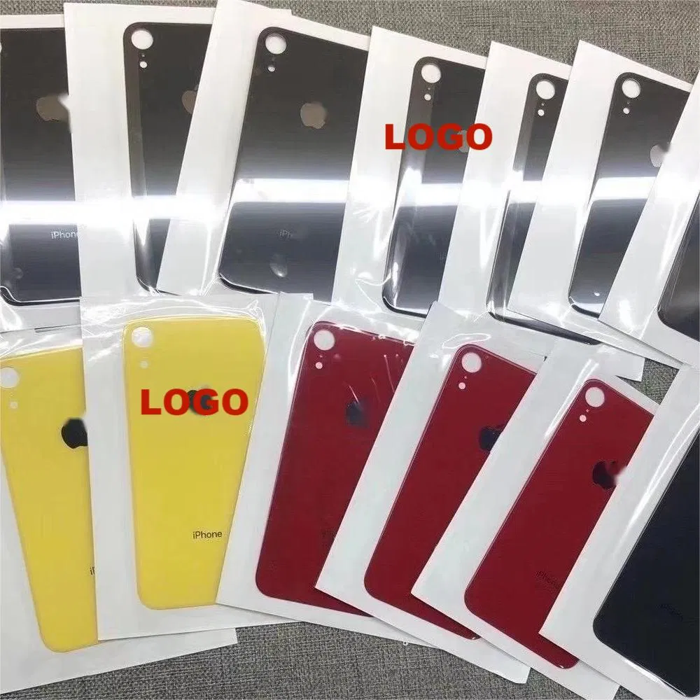 Battery Housing with Big Hole Back Glass for iPhone Xs/Xr Back Cover Rear with Logo Replacement.