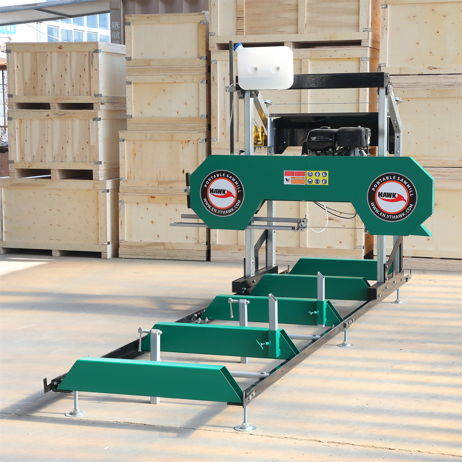 Пилорама бензиновая горизонтальная