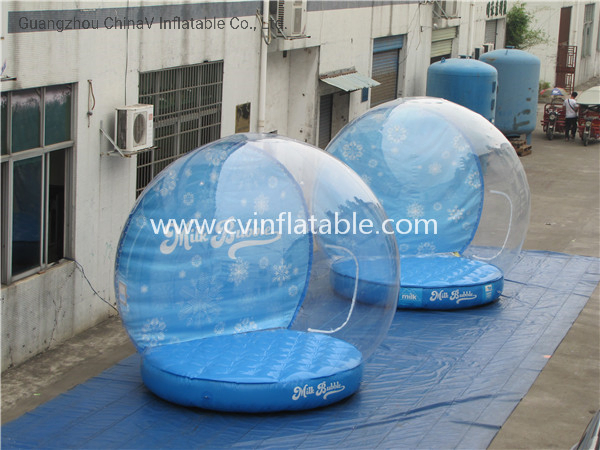 Round Advertise Celebration Inflatable Snow Global Bubble Inflatable Tent