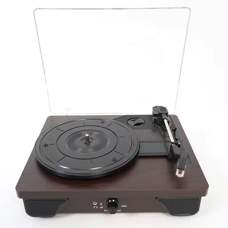 Retro Vinyl Player Turntable Record Player Built-in Speakers Vintage Gramophone 3-Speed Dust Proof Phonograph Vinyl Record Player