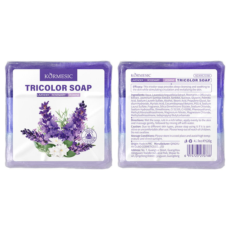 Factory Price Cleanse and Soothe Skincare Tricolor Soap