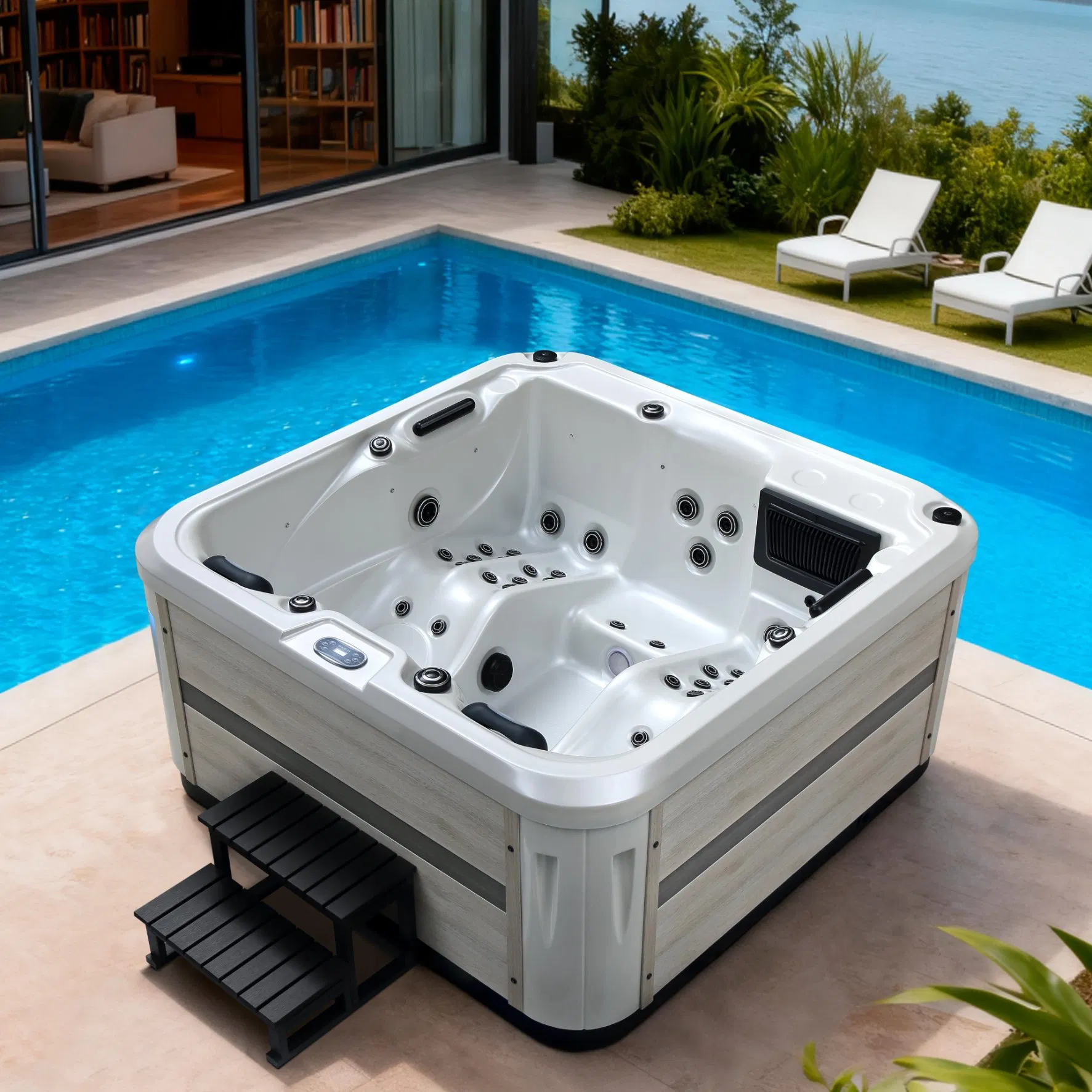 Акриловая гидромассажная ванна SPA 6 персон