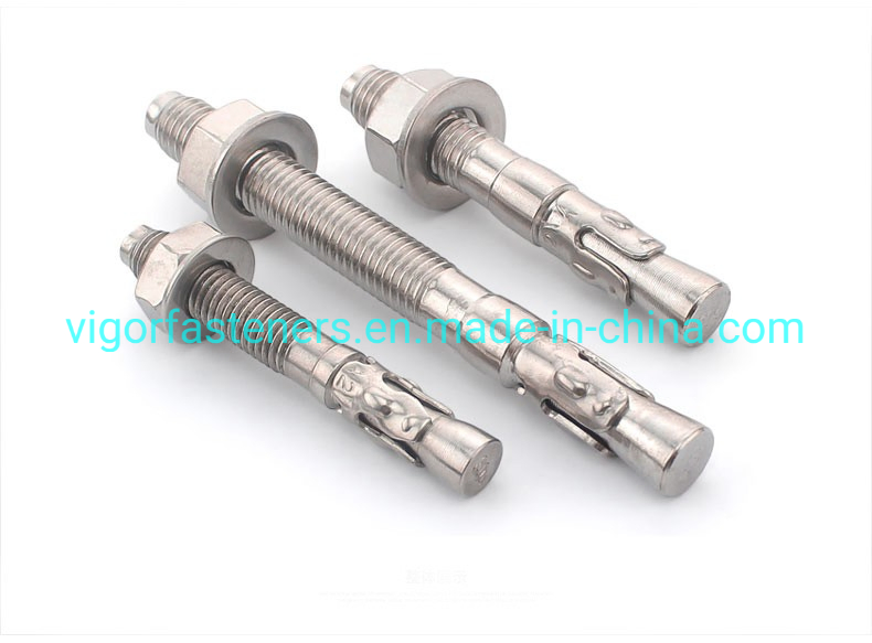 Stainless Steel 304/316 Wedge Anchor Bolt Grade 4.8/5.8 for Building Construction
