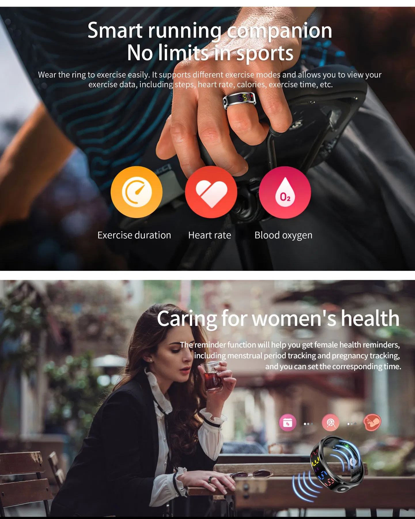 Умное кольцо-трекер с измерением температуры и пульса