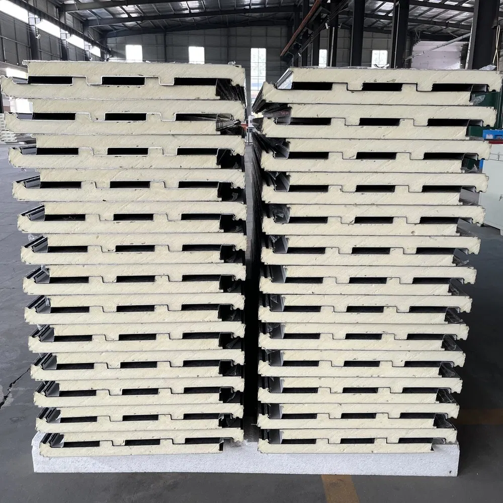 Wind Pressure Resistant Polyurethane Sandwich Insulation Panel for Temporary Mobile Homes