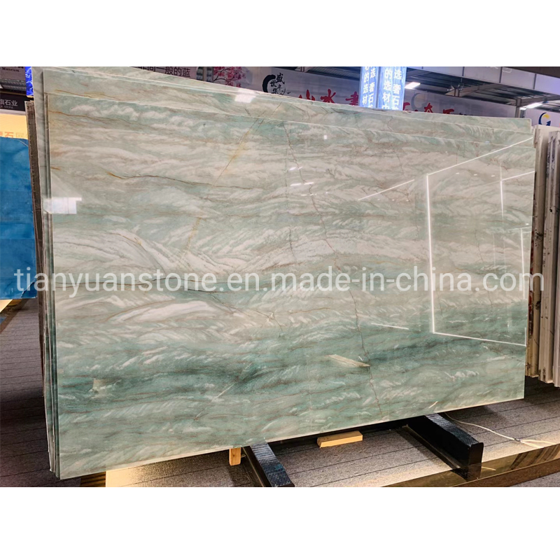 Brazilian Imported Natural Stone Green Marble Slab