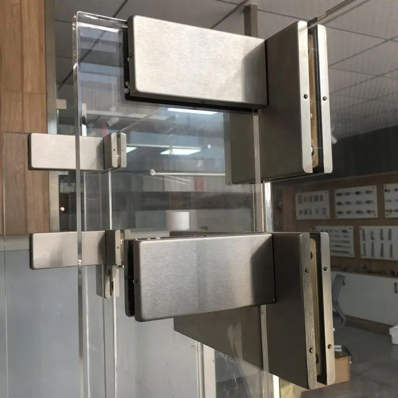 CE Heavy Duty Stainless Steel Frameless Door Glass Patch Fitting