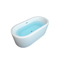 Акриловая ванна секторная с гидромассажем