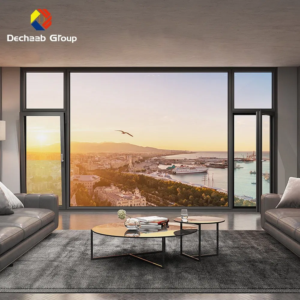 Foshan Factory Export House Use Double/Tinted Glass Hurricane Impact Windows Wholesale UPVC Aluminum Window