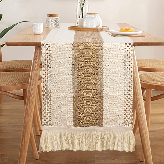 2023 Wholesale Luxury Custom Cheesecloth Dining Table Runners Cloth for Wedding