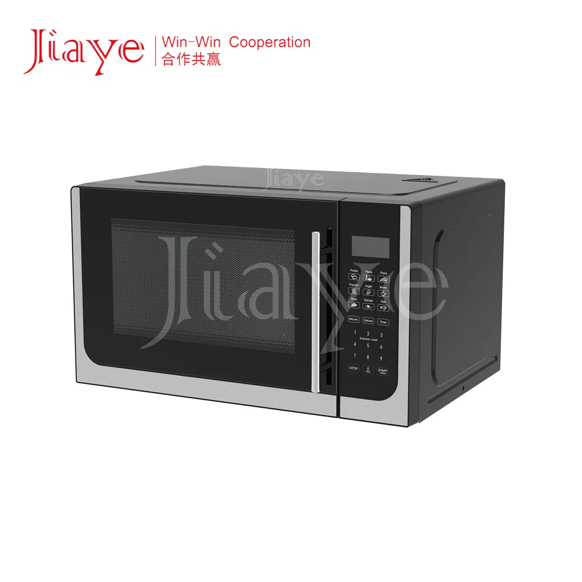 Precise Temperature Control with Smart Menu Tabletop Microwave Oven