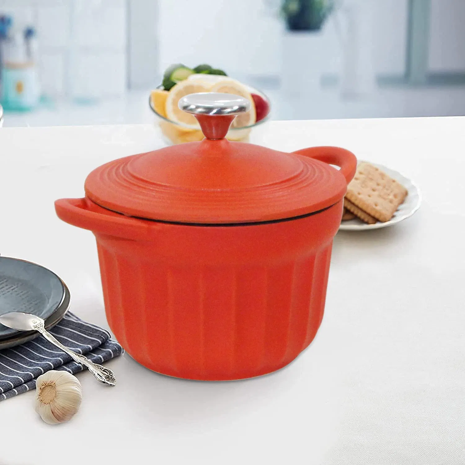 Чугунная эмалированная кастрюля-кокот Cookwin