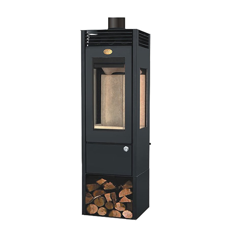 China Made Wood Fireplace with 3 Sided Glass