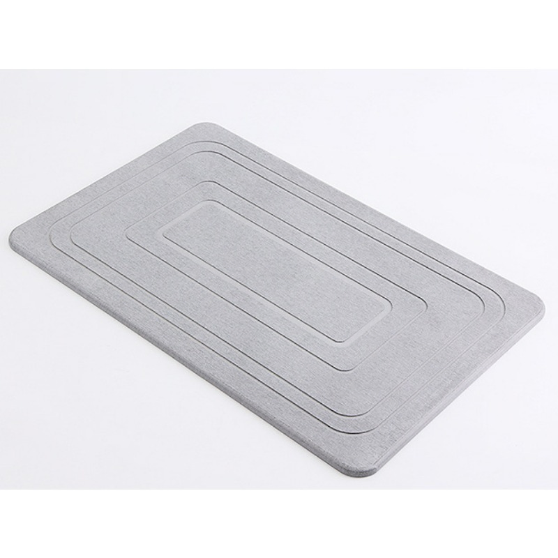 2024 Hot Sale Custom Anti-Slip Stone Diatomite Mud Easy Cleaning Bath Mat