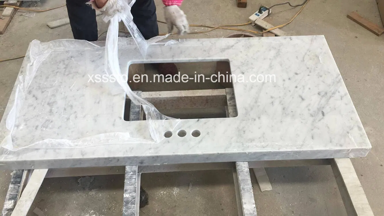 White Carrara Marble Countertop/ Kitchen Tops/ Work Tops/Vanity Top