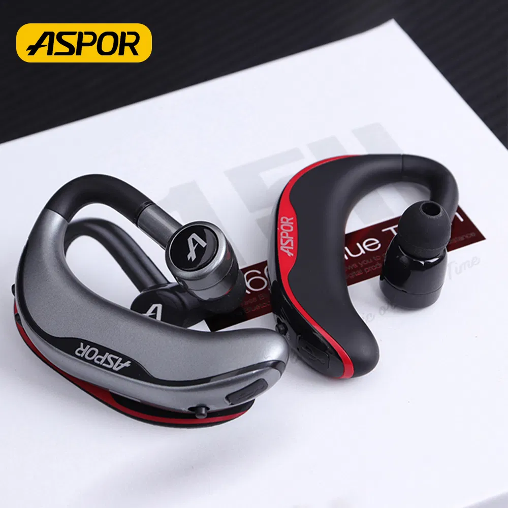 2024 Aspor A602 Hot Wireless Headset Supports Connecting 2 Mobile Phones with 15 Hours Playback Time Factory Price Big Discount