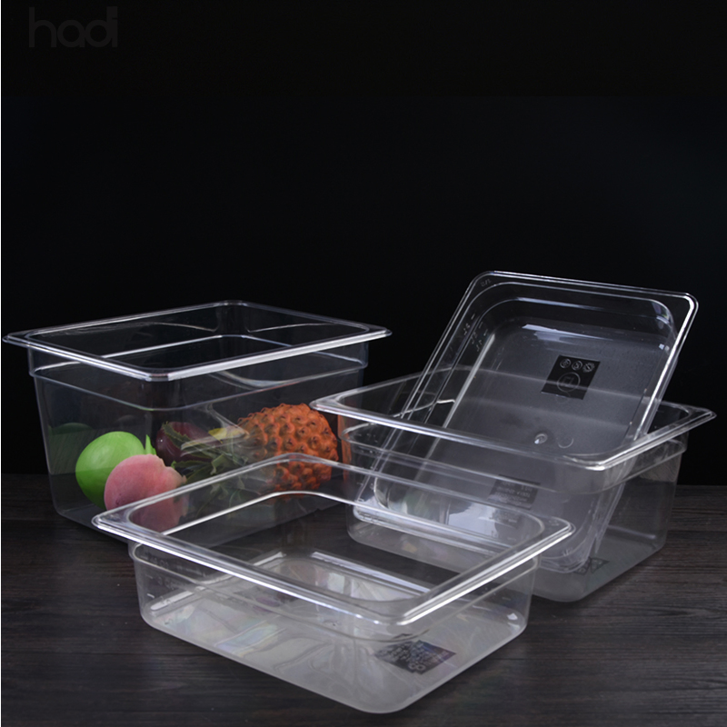 Restaurant Hotel Supplies Buffet Plastic Gastronorm Food Pan High Quality Full Size Polycarbonate Food Pan PC Gn Food Pan for Sale