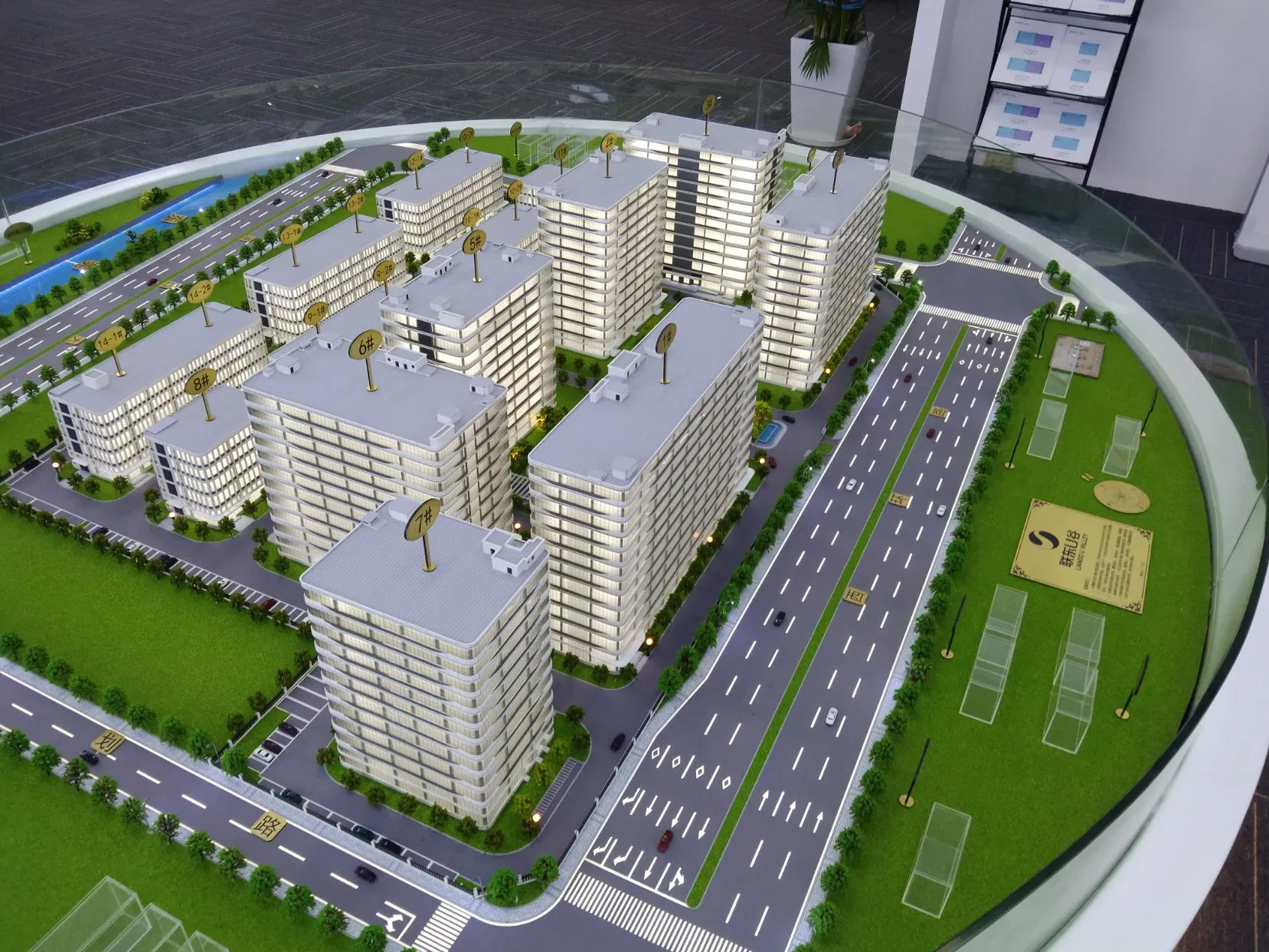 3D Customized New Ecological Planning Industrial Park Architectural Model