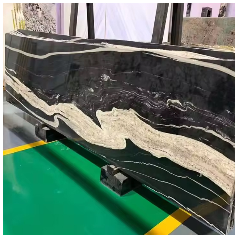 Brazilian Luxury White and Black Horse Copacabana Quartzite for Countertops