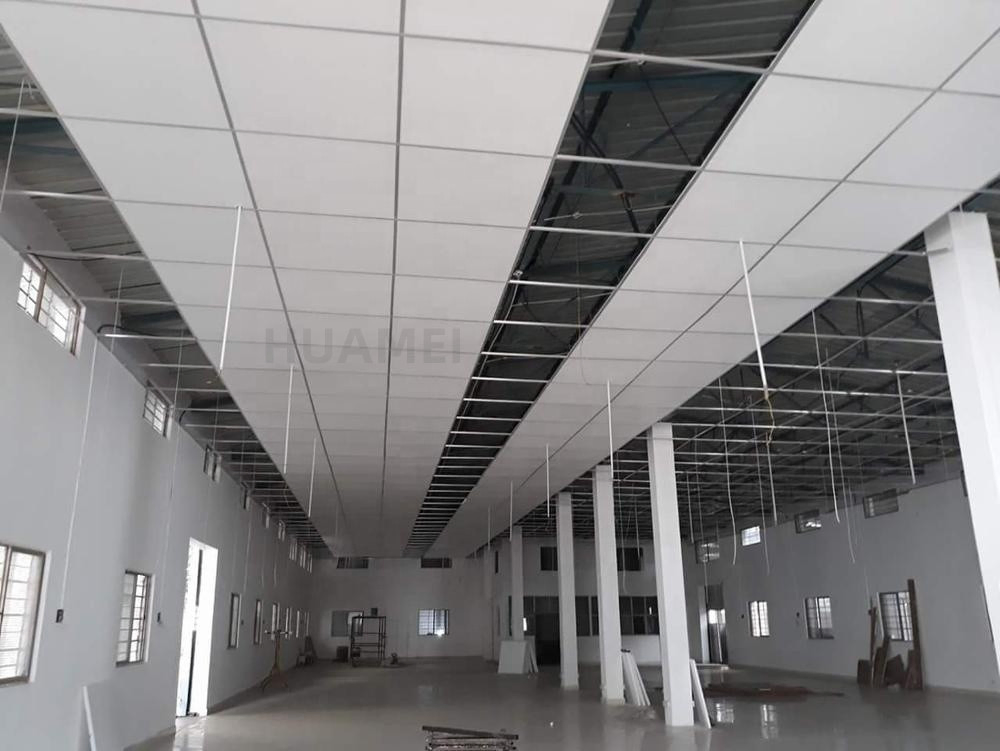 Easy Installation Fiber Glass Acoustic Ceiling Tiles Decorative Materials