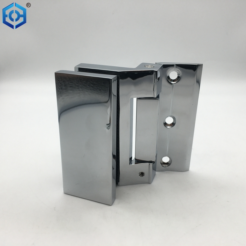 Glass to Wall Chrome Aluminum Glass Pivot Hinge for Interior Door