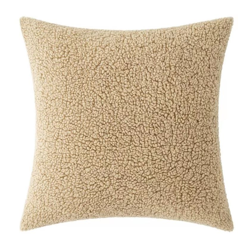 Polyester Teddy Cushion of Throw Pillow Gift Sofa Cover Travel Pillow Case
