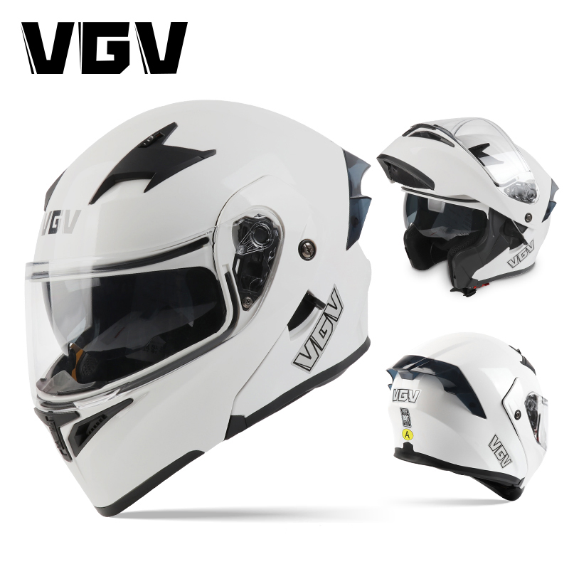 Детский мотошлем Vgv 91 Flip-up с быстрым замком