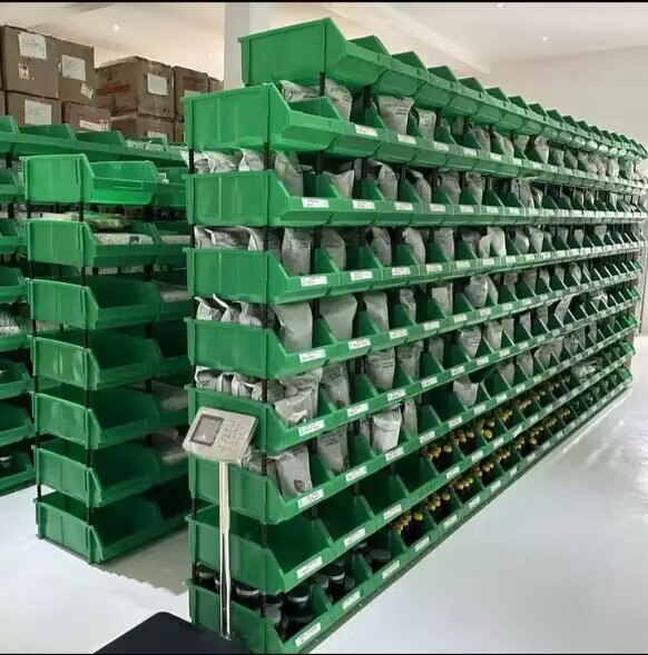 Heavy Duty Industrial Warehouse Storage Stackable Plastic Bin and Box for Parts Storage