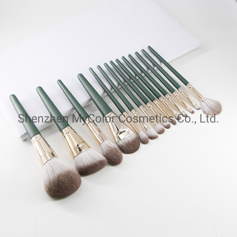 Cosmetic Brush Set Professional Customized Eyebrow Powder Makeup Brushes with PU Bag