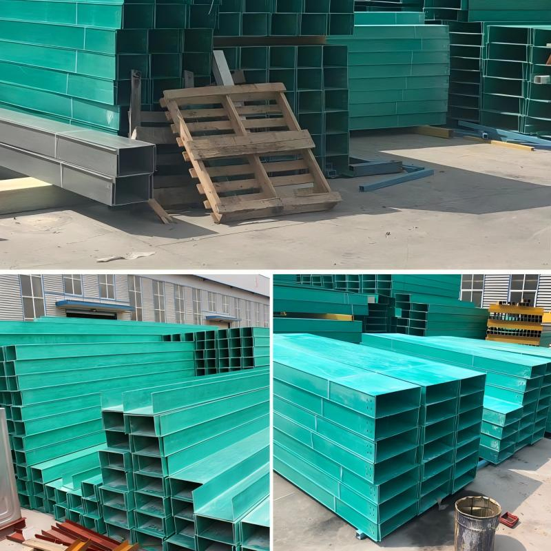 High Strength Fiberglass Composite FRP Gfrp Ladder Cable Tray Trunking for Sewage Treatment Plants