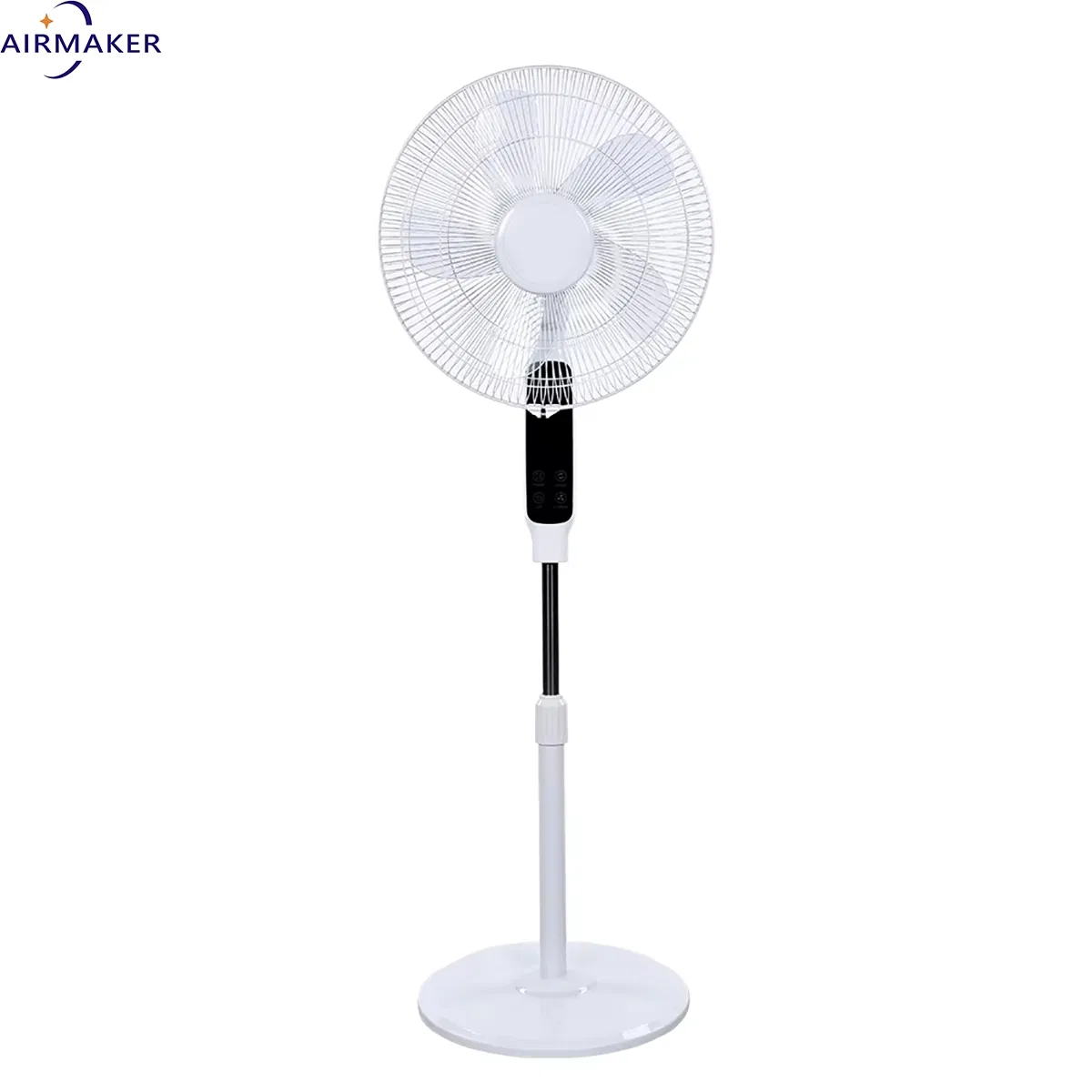 6 Inch Stand Fan with 18mm Copper Motor 3 Speed 400mm PP Blades Oscillating Wire Grill CE Approved BS Plug 1.3m Height