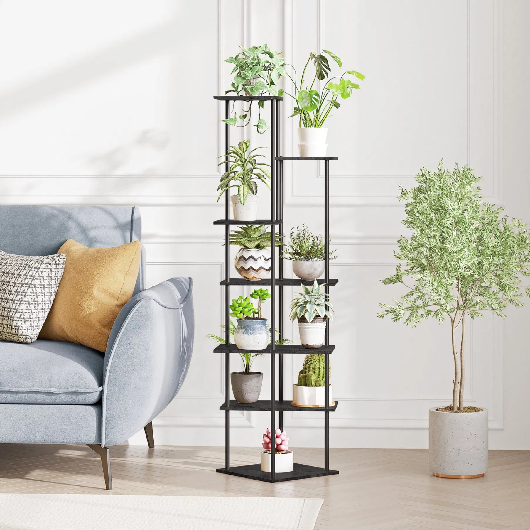 Heavy Duty Rustproof Sturdy and Stable Multi-Layer Plant Shelf
