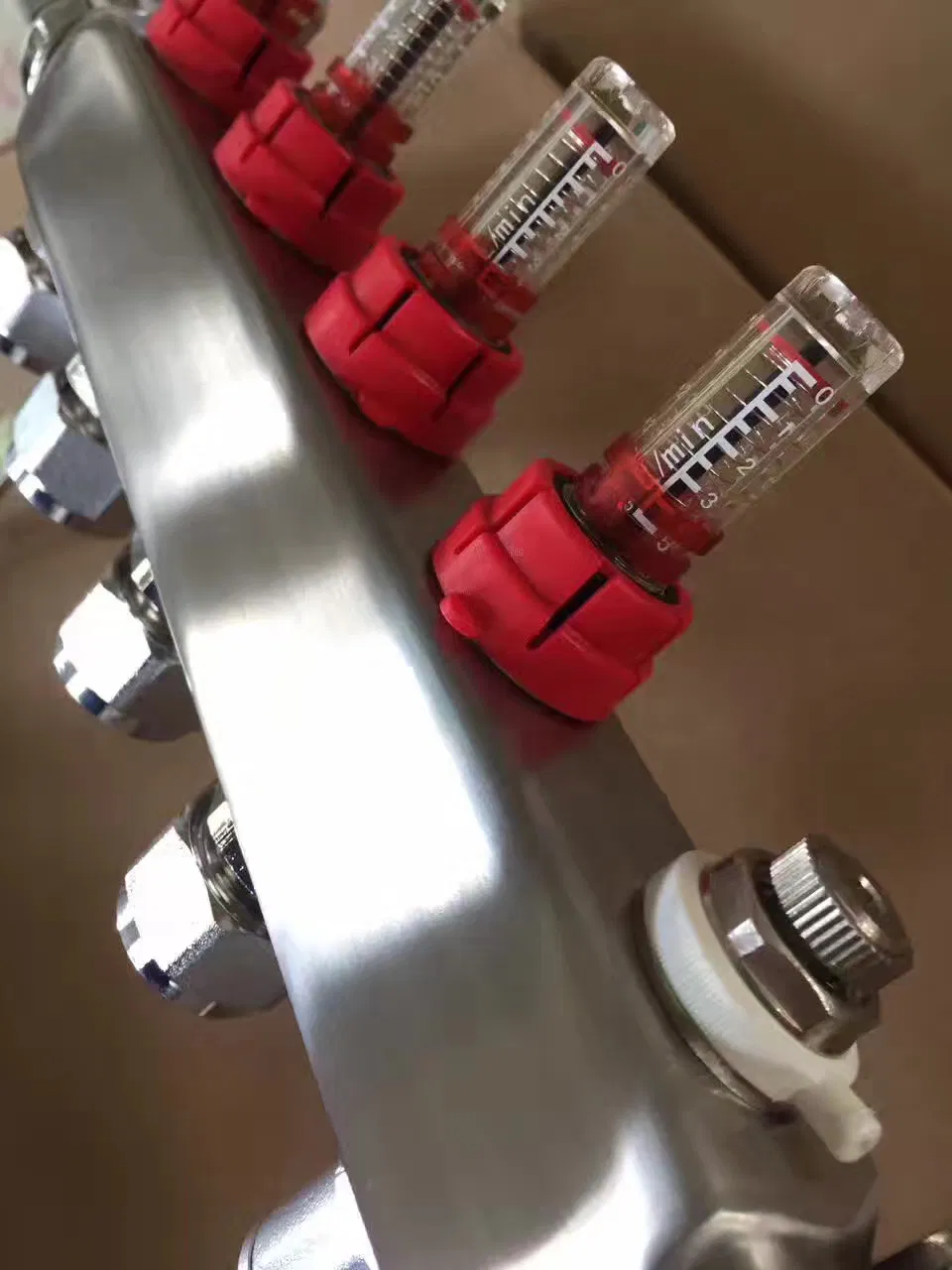 Brass Bespoke Manifolds for Fire Control Protection System with Gauge