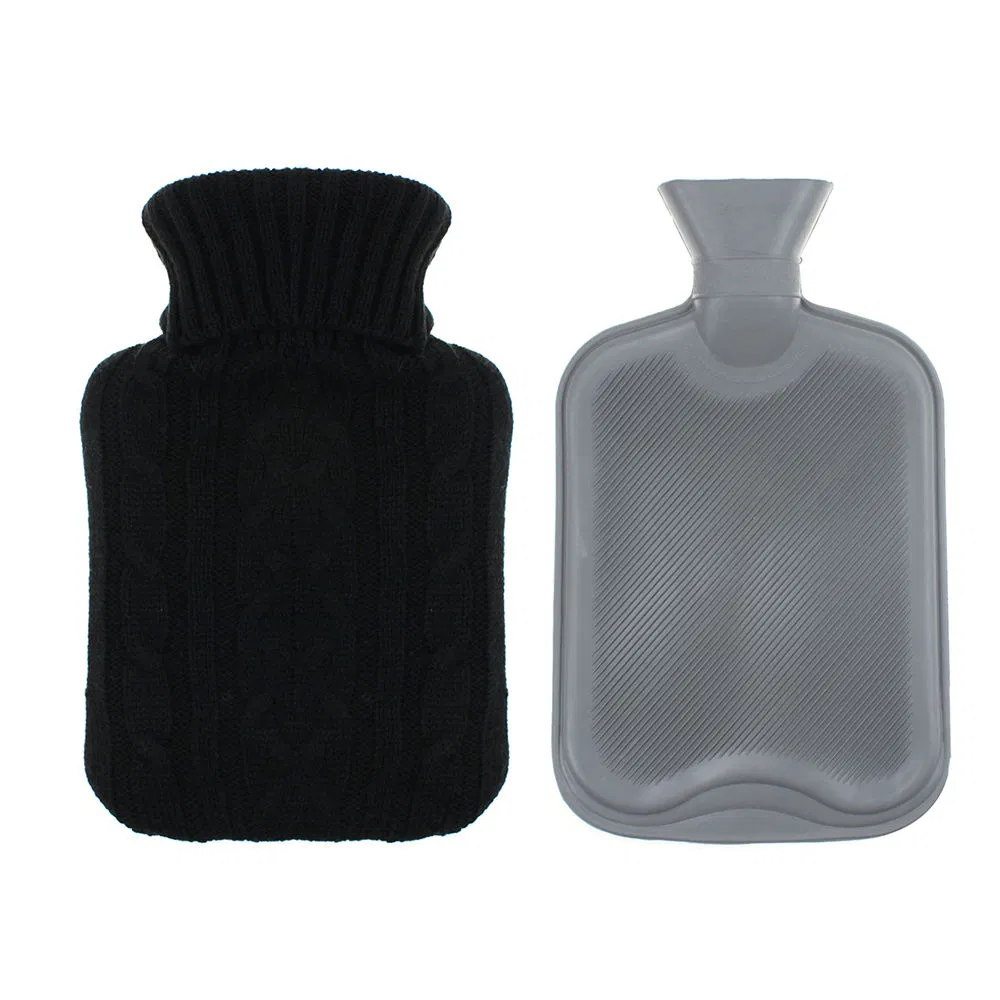 Hot Selling Winter Elastic Custom Design Durable Acrylic Knitted Hot Water Bag Cover Bottle Cover