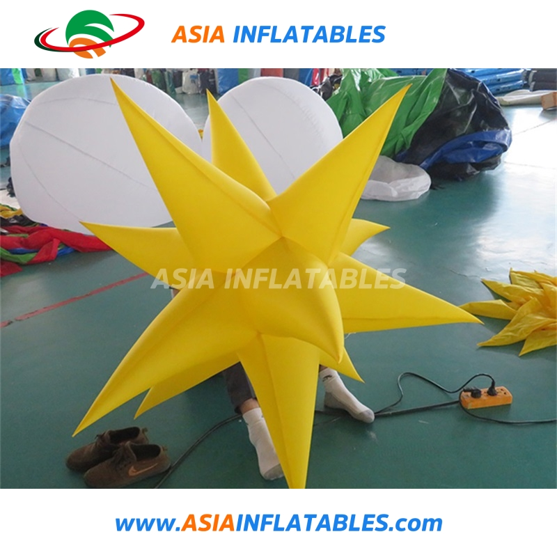 Attractive Colorful LED Star Lighting Decoration Inflatables