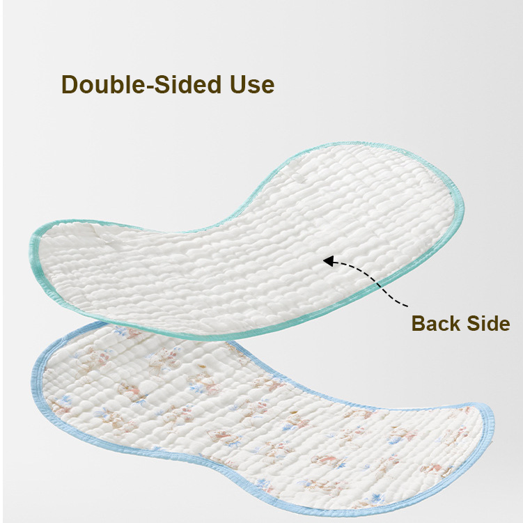 Factory Direct Large Muslin Burp Cloths 6-Layer Ultra Absorbent Breathable Baby Burping Cloth for Boys Girls