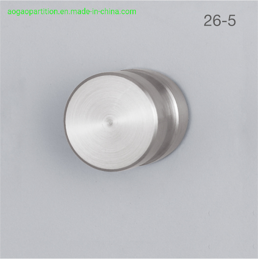 Solid Round Stainless Steel 304 Toilet Cubicle Partition Accessory Door Knob
