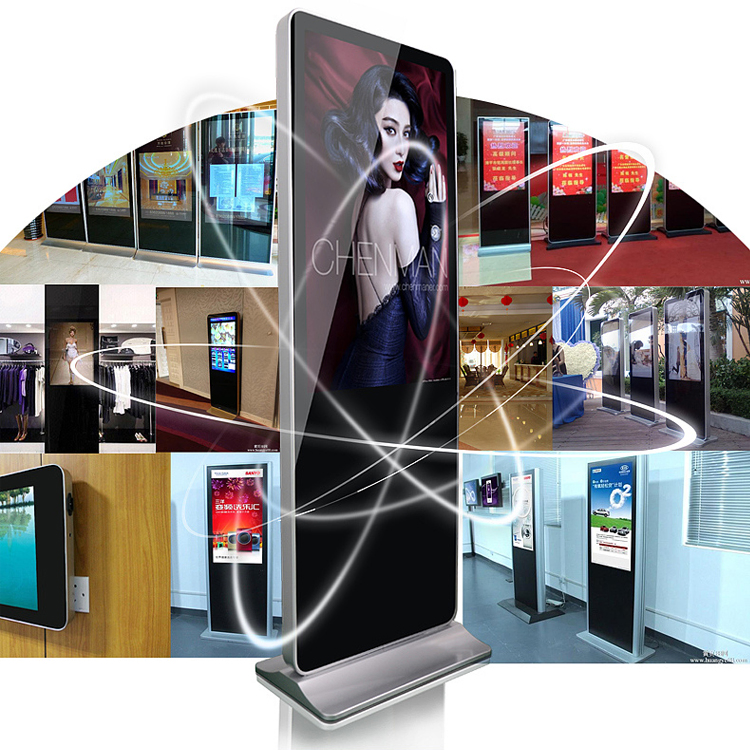 Интерактивный киоск 43 дюйма для рекламы на напольной стойке