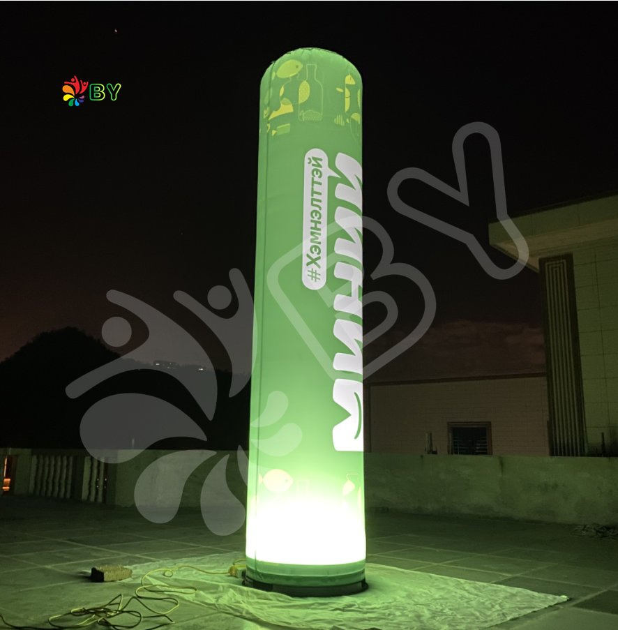 Inflatable Pillar with LED Light Inflatable Column Inflatable Tube for Advertising