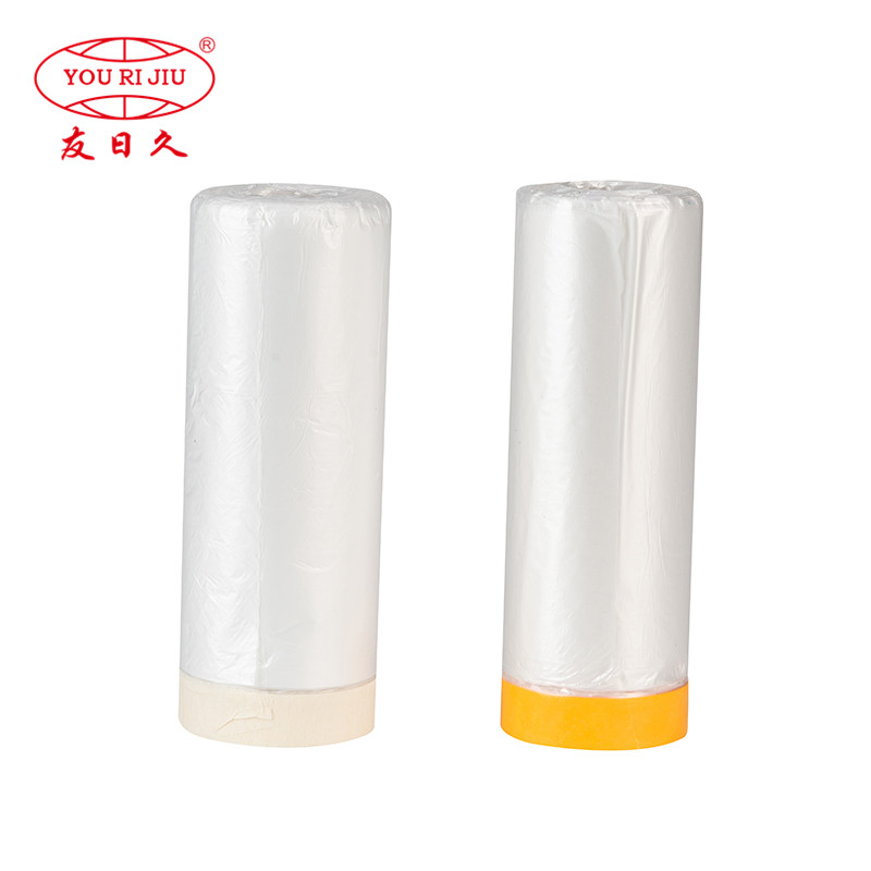 Yourijiu Adhesive Painting Automotive Furniture Protection Floor Covering Cloth Painting Masking Film Tape