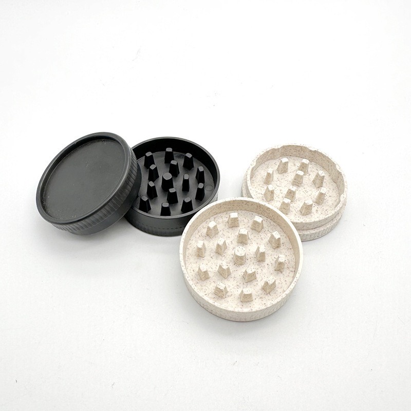 Biodegradable Tobacco Grinder 50mm Custom Logo Plastic Tobacco Smoking Herb Grinder