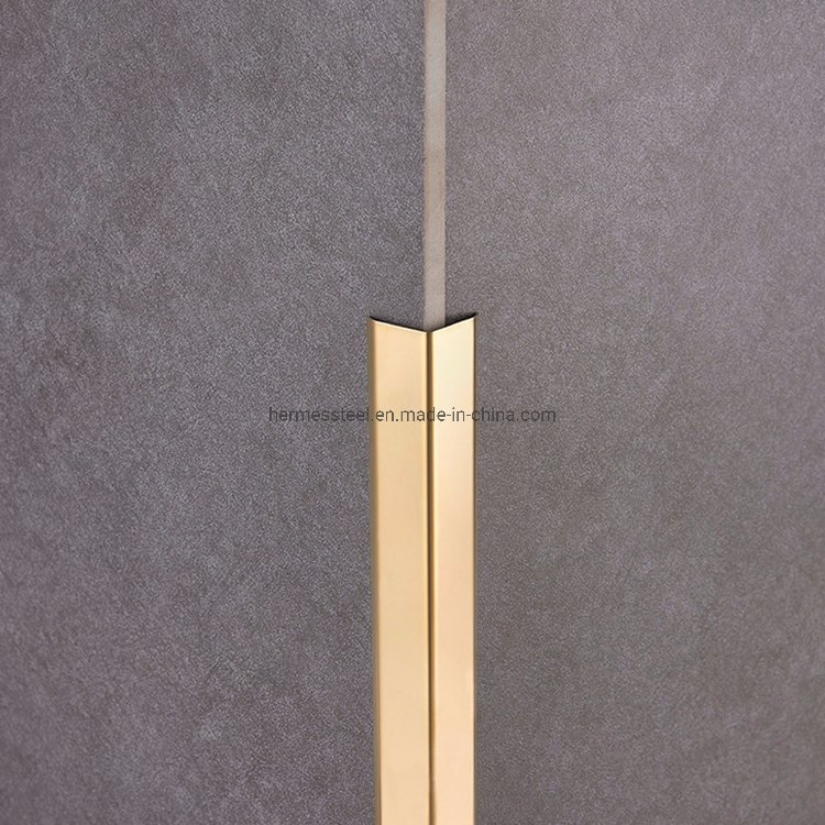 Stainless Steel V-Shape Angle Profile with Color 800 G Mirror Finish Used as Wall Corner Protector