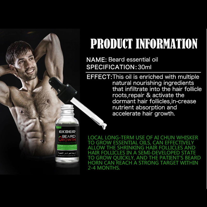 30ml Organic Moustache Beard Oil for Men