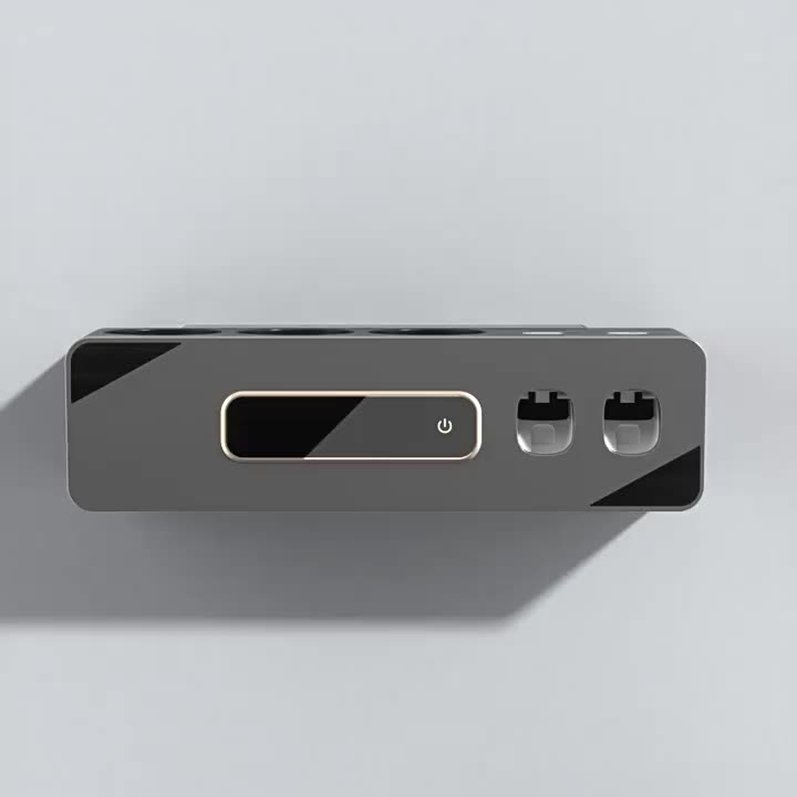 OEM UV Fast Charging Smart Touch Toothbrush Holder Wall Mounted Toothpaste Dispenser with Drying and Disinfection Function