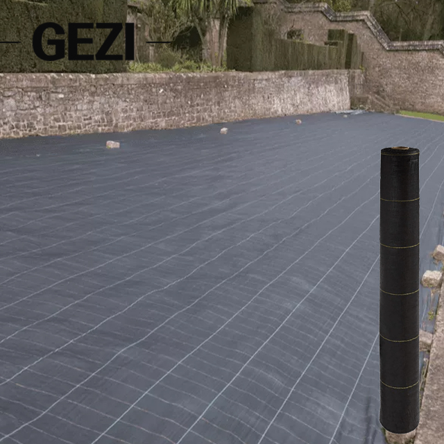 Woven 100GSM Black Weed Mat to Stop Grass Growing